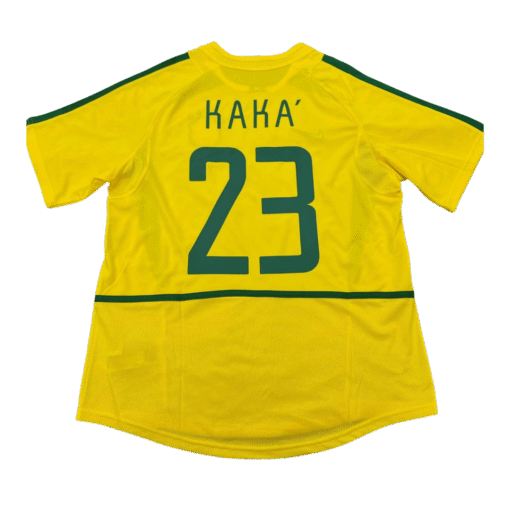 KAKA_23_Brazil_2002_03_Home_Retro_Football_Jersey.png KAKA' #23 Brazil 2002/03 Home Retro Football Jersey