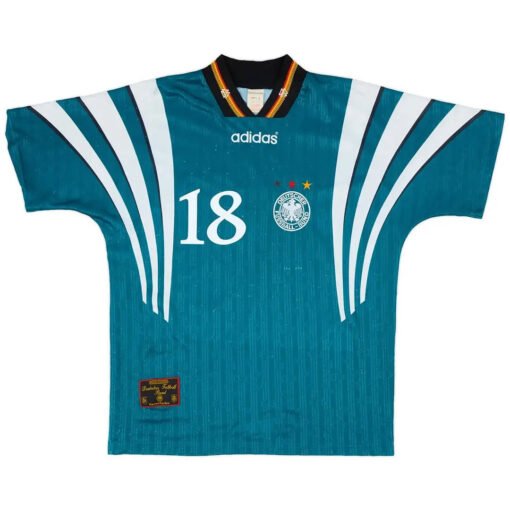 KLINSMANN_18_Retro_Germany_Away_Jersey_Euro_Cup_1996_1.jpg Retro KLINSMANN #18 Germany Away Football Jersey Euro Cup 1996