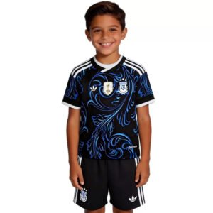 KidsArgentinaAwayJerseyKitWorldCup2026_1.jpg Kid's Argentina Away Jersey Kit - Jersey+Shorts 2026