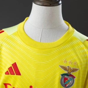 KidsBenficaJersey2526YellowGoalkeeperFootballKit_1.jpg Kid's Benfica Goalkeeper Soccer Jersey Kit 2025/26