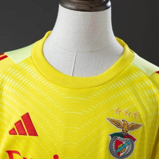 KidsBenficaJersey2526YellowGoalkeeperFootballKit_1.jpg Kid's Benfica Goalkeeper Soccer Jersey Kit 2025/26