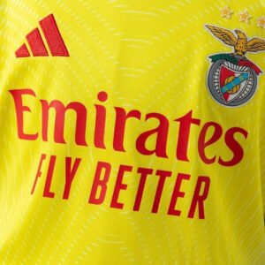 KidsBenficaJersey2526YellowGoalkeeperFootballKit_7.jpg Kid's Benfica Goalkeeper Soccer Jersey Kit 2025/26