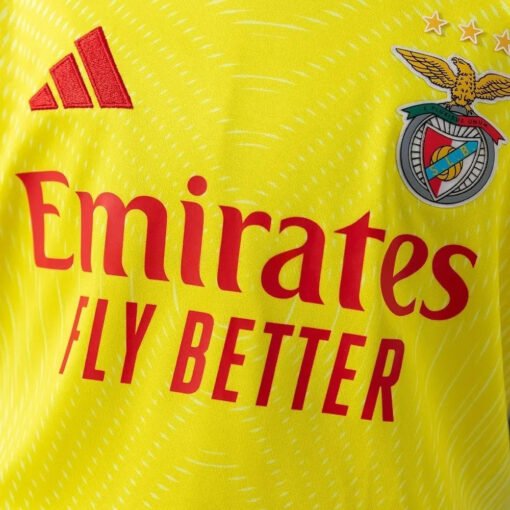 KidsBenficaJersey2526YellowGoalkeeperFootballKit_7.jpg Kid's Benfica Goalkeeper Soccer Jersey Kit 2025/26