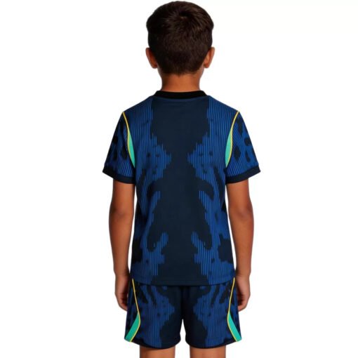 Kid's Brazil Away Soccer Kit 2026 World Cup - Jersey + Shorts