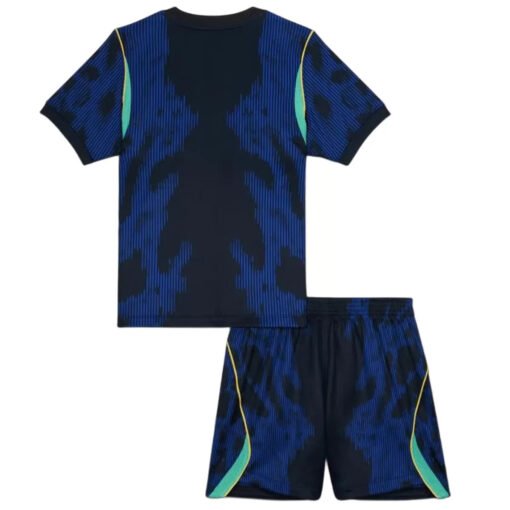 Kid's Brazil Away Soccer Kit 2026 World Cup - Jersey + Shorts