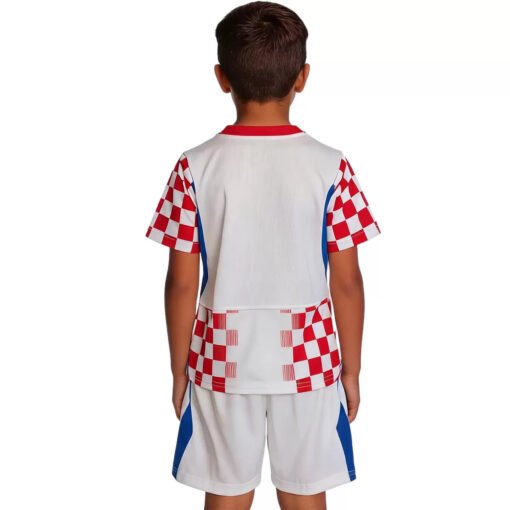KidsCroatiaHomeJerseyKitWorldCup2026_1.jpg Kid's Croatia Home Soccer Jersey Kit 2026 World Cup