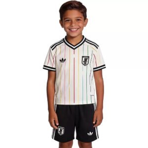 KidsJapanAwayJerseyKitWorldCup2026.jpg Kid's Japan Away Soccer Kit 2026 World Cup - Jersey+Shorts