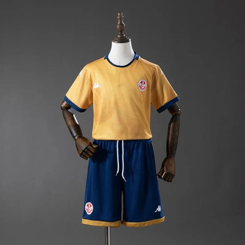 KidsTunisiaThirdJersey2026WorldCupFootballKitSoccerShirt_8.jpg Kid's Tunisia Third Away Soccer Kit - Jersey+Shorts 2026