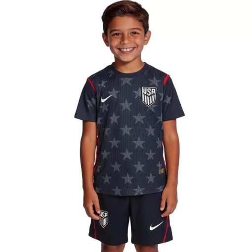 KidsUSMNTAwayJerseyKitWorldCup2026.jpg USMNT Away Kid's Soccer Kit (Jersey+Shorts) 2026