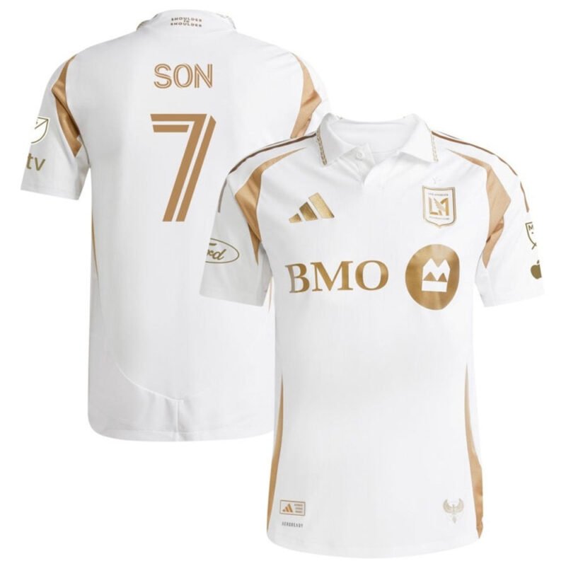 LosAngelesFCAwayJersey2025_1.jpg Son #7 Los Angeles FC Away Soccer Jersey 2025