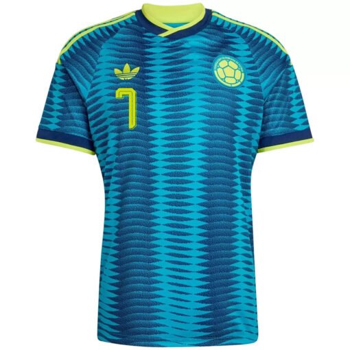 LuisDiaz7ColombiaAwayJerseyWorldCup2026_2.jpg Luis Diaz #7 Colombia Away Soccer Jersey 2026 World Cup