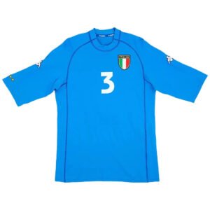 Maldini #3 Italy 2000 Home Retro Football Jersey