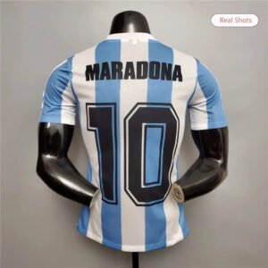 Maradona #10 Argentina 1986 Home Retro Football Jersey - Player Version