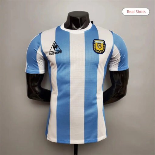 Maradona #10 Argentina 1986 Home Retro Football Jersey - Player Version
