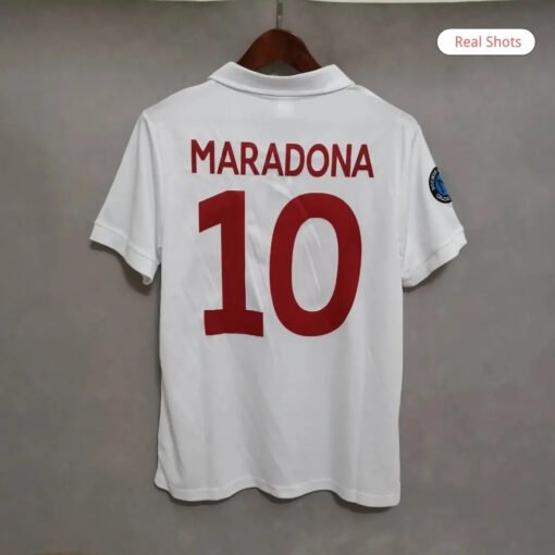 Maradona10NapoliRetroSoccerJerseyAwayShirt198788_1.jpg Maradona #10 Napoli Away 1987/88 Retro Football Jersey
