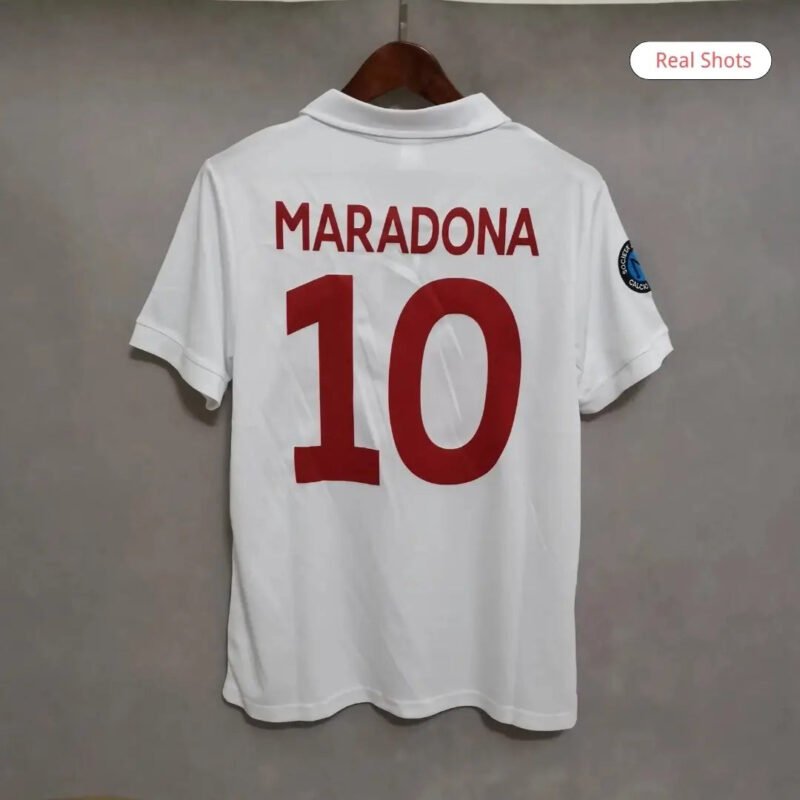 Maradona10NapoliRetroSoccerJerseyAwayShirt198788_1.jpg Maradona #10 Napoli Away 1987/88 Retro Football Jersey