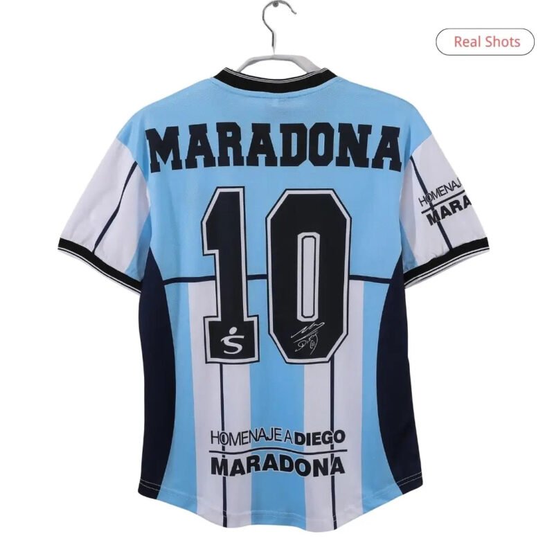 Maradona_10Argentina2001HomeRetroFootballJersey_1.jpg Maradona #10 Argentina 2001 Home Retro Football Jersey
