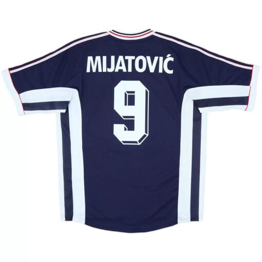 Mijatović #9 Yugoslavia 1998 Home Retro Football Jersey