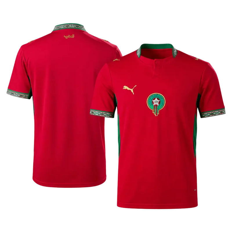 MoroccoHomeSoccerJerseyWorldCup2026.png Morocco World Cup 2026 Home Soccer Jersey