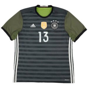 Muller13RetroGermanyAwayJersey2016_2.jpg Müller #13 Retro Germany Away Soccer Jersey 2016