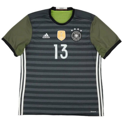 Muller13RetroGermanyAwayJersey2016_2.jpg Müller #13 Retro Germany Away Soccer Jersey 2016