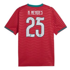 N.MENDES25portugalhomejersey2026_1.jpg N. MENDES #25 Portugal Home Soccer Jersey 2026 World Cup
