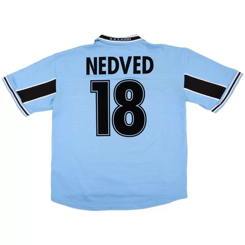 Nedved18RetroLazioHomeJersey199800.jpg NEDVED #18 Lazio 1998/00 Retro Home Soccer Jersey