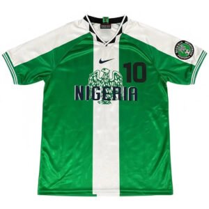 Okocha #10 Retro Nigeria Home Football Jersey 1996
