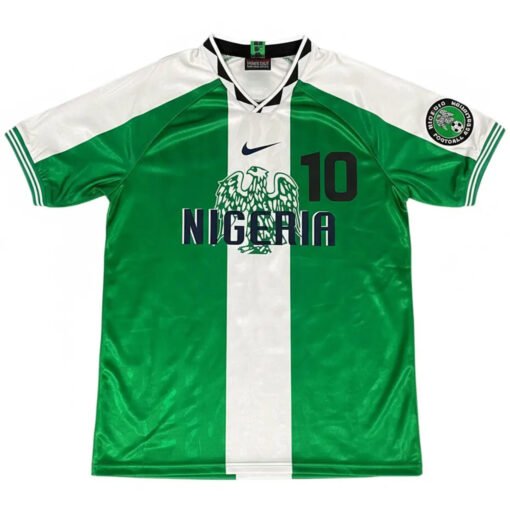 Okocha #10 Retro Nigeria Home Football Jersey 1996
