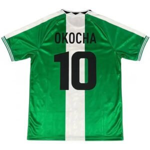 Okocha #10 Retro Nigeria Home Football Jersey 1996