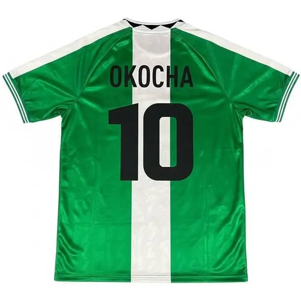 Okocha #10 Retro Nigeria Home Football Jersey 1996