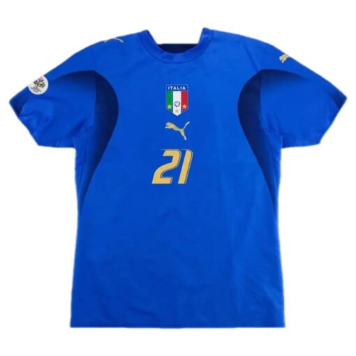 PIRLO21RetroItalyHomeJerseyWorldCup2006_1.jpg PIRLO #21 Italy 2006 Home Retro Football Jersey