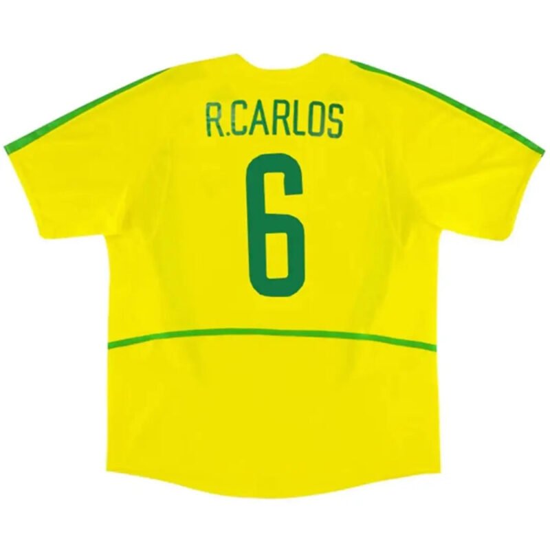 R.CARLOS_6_Retro_Brazil_Home_Jersey_World_Cup_2002_2.jpg R.CARLOS #6 Brazil 2002/03 Home Retro Soccer Jersey