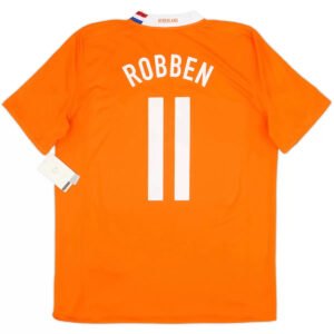 ROBBEN_11RetroNetherlandsHomeJerseyEuro2008_2.jpg ROBBEN #11 Netherlands Euro 2008 Home Retro Soccer Jersey