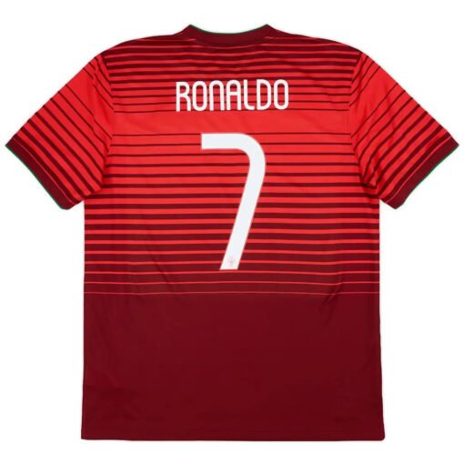 RONALDO #7 Portugal 2014 Home Retro Football Jersey