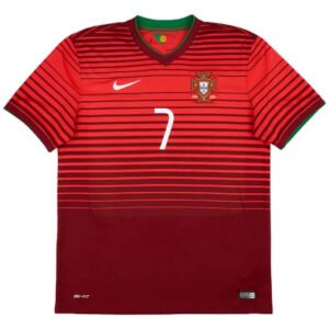 RONALDO #7 Portugal 2014 Home Retro Football Jersey