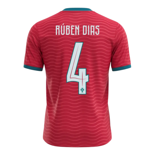 RUBENDIAS4PortugalHomeSoccerJersey2026.png RÚBEN DIAS #4 Portugal Home Soccer Jersey 2026 World Cup