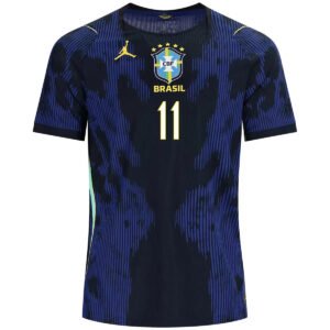 Raphinha11BrazilAwayMatchJerseyPlayerVersionWorldCup2026_2.jpg Raphinha #11 Brazil Away Soccer Jersey 2026 World Cup