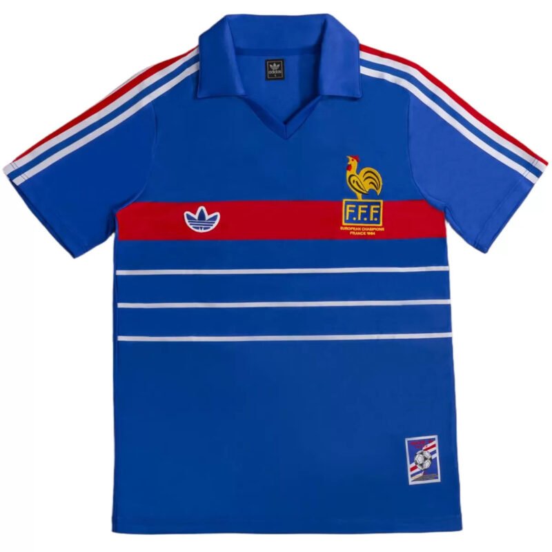 RetroFranceHomeJersey1984_2.jpg France 1984 Home Retro Soccer Jersey