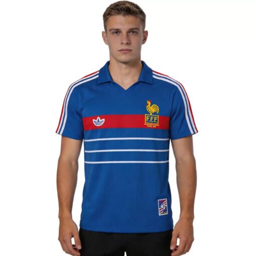 RetroFranceHomeJersey1984_4.jpg France 1984 Home Retro Soccer Jersey