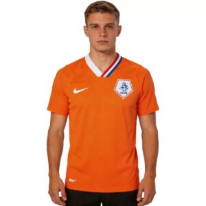 V. NISTELROOY #9 Netherlands Euro 2008 Home Retro Soccer Jersey