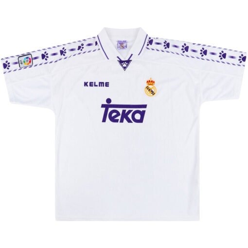 Real Madrid 1996/97 Home Retro Soccer Jersey