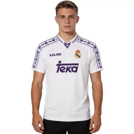 Real Madrid 1996/97 Home Retro Soccer Jersey