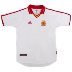 Spain Euro Cup 2000 Away Retro Soccer Jersey