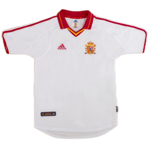 Spain Euro Cup 2000 Away Retro Soccer Jersey