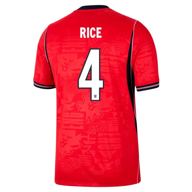 Rice4EnglandAwayJerseyWorldCup2026_1.jpg Rice #4 England Away Soccer Jersey 2026 World Cup