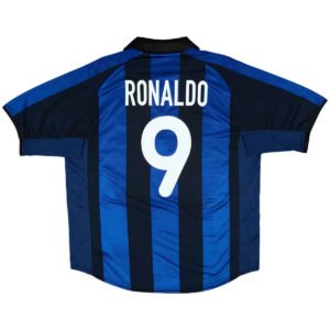 Ronaldo_9RetroInterMilanHomeJersey200102.jpg Ronaldo #9 Inter Milan 2001/02 Home Retro Football Jersey