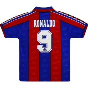 Ronaldo #9 Barcelona 1996/97 Retro Home Jersey