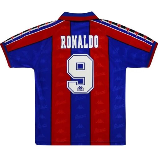 Ronaldo #9 Barcelona 1996/97 Retro Home Jersey