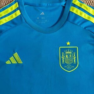 Spain_2026_Home_Goalkeeper_Jersey_4.jpg Spain Home Goalkeeper Soccer Kit - Jersey + Shorts 2026 World Cup
